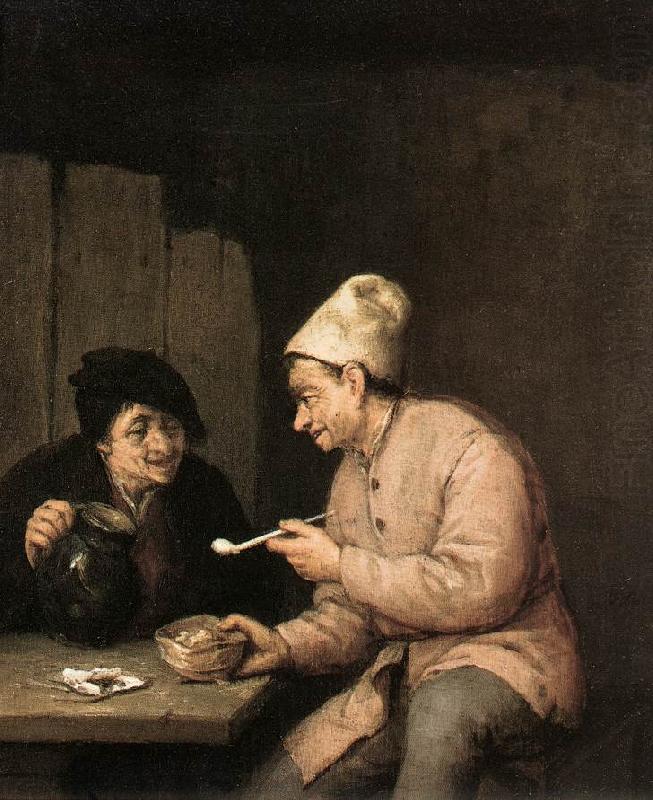 OSTADE, Adriaen Jansz. van Piping and Drinking in the Tavern ag china oil painting image